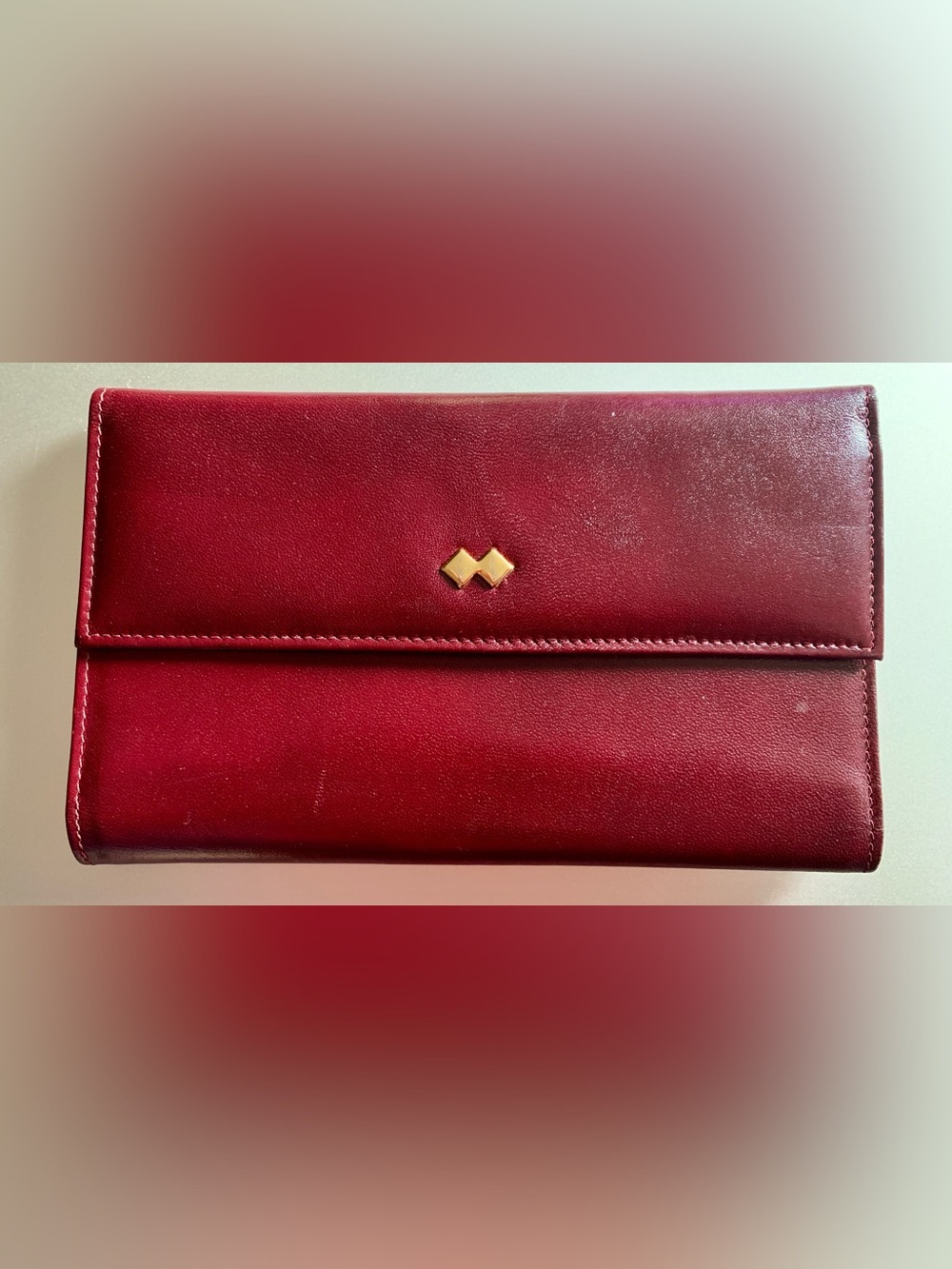Vintage Tilley “Ecuadorian Gold” Wallet in Burgundy Leather